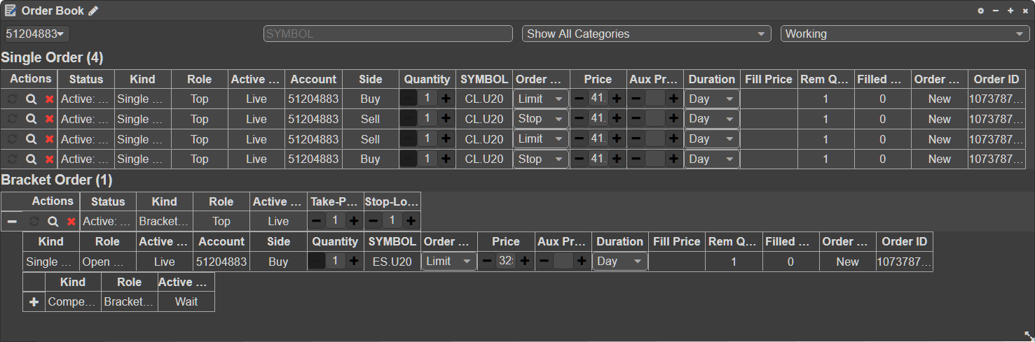 Order Book - Ironbeam Futures