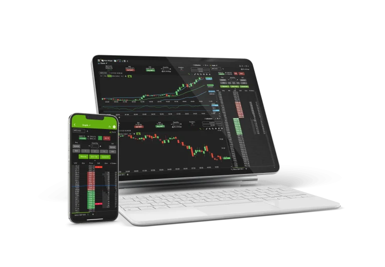 Trading Platform on iPhone and Tablet